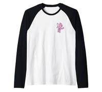 Disney Lilo & Stitch Dance Pose Angel Pocket Logo Camiseta Manga Raglan