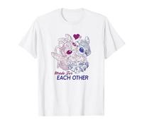 Disney Lilo & Stitch Día de San Valentín Made For Each Other Camiseta
