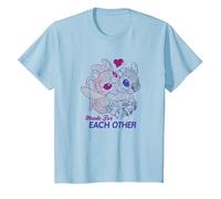 Disney Lilo & Stitch Día de San Valentín Made For Each Other Camiseta, Niños, Azul Bebé, 6 años