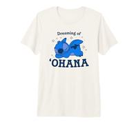 Disney Lilo & Stitch Dreaming Of Ohana Cute Sleepy Stitch Camiseta premium