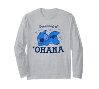 Disney Lilo & Stitch Dreaming Of Ohana Cute Sleepy Stitch Manga Larga
