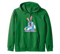 Disney Lilo & Stitch Easter Cute Stitch Bunny Big Chest Logo Sudadera con Capucha