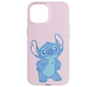 Disney Lilo & Stitch Fluffy Cute Pose Stitch Carcasa para iPhone 15