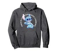 Disney Lilo & Stitch Good Day Sudadera con Capucha, Unisex para adultos, Jaspeado Oscuro, M