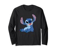 Disney Lilo & Stitch Happy Mood Good Alien Pose Logo Manga Larga