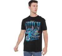 Disney Lilo & Stitch Homage T Shirt, Black Camiseta, Negro, S Unisex Adulto