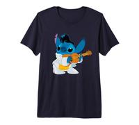 Disney Lilo & Stitch Iconic Elvis Stitch Ready To Play Logo Camiseta premium