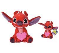 Disney Lilo & Stitch Leroy con corazón, 25 cm, tierno, peluche, a partir de 0 años