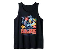 Disney Lilo & Stitch Live-Action Movie Tropical Aloha Stitch Camiseta sin Mangas