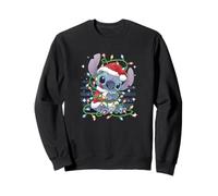 Disney Lilo & Stitch Navidad Tangled Lights Portrait Sudadera