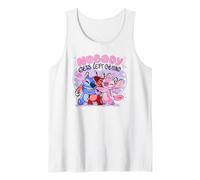 Disney Lilo & Stitch Nobody Gets Left Behing Sketch Big Logo Camiseta sin Mangas