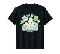 Disney Lilo & Stitch Not Today I'm Busy Neon Retro Big Logo Camiseta