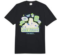 Disney Lilo & Stitch Not Today I'm Busy Neon Retro Big Logo Comfort Colors Adult Heavyweight T-shirt