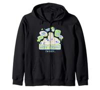 Disney Lilo & Stitch Not Today I'm Busy Neon Retro Big Logo Sudadera con Capucha