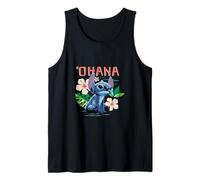 Disney Lilo & Stitch Ohana Sitting Stitch Cute Logo Camiseta sin Mangas