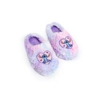 Disney Lilo & Stitch - Pantuflas para niñas | Pantuflas deslizantes con diseño de corazón de personajes para niños en rosa y azul | Opciones de zapatos de casa para interiores | Regalo de mercancía de