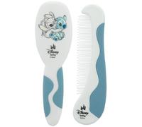 Disney - Lilo & Stitch Peine y Cepillo para el Cabello Kit de Higiene para Bebés - Desenredante Suave - Cerdas de Maíz, Dientes Redondeados - Estimula el Cuero Cabelludo, Fácil de Limpiar