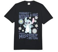 Disney Lilo & Stitch Probably Needed A Hug Floral Poster Comfort Colors Adult Heavyweight T-shirt