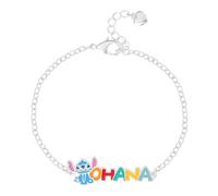 Disney Lilo & Stitch - Pulsera OHANA para mujer, colgante de Stitch esmaltado | Joya con licencia oficial en caja de regalo incluida