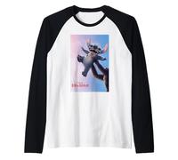 Disney Lilo & Stitch Rafiki Lifting Stitch Poster Camiseta Manga Raglan