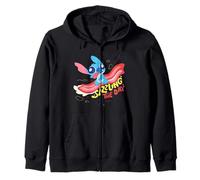 Disney Lilo & Stitch Sizzling The Day Bacon Surfing Logo Sudadera con Capucha