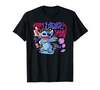 Disney Lilo & Stitch Stay Weird To Your Self Colorful Sketch Camiseta