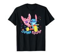 Disney Lilo & Stitch Sugar Rush Angel Stitch Ride Chest Logo Camiseta