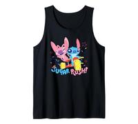 Disney Lilo & Stitch Sugar Rush Angel Stitch Ride Chest Logo Camiseta sin Mangas