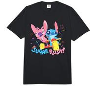 Disney Lilo & Stitch Sugar Rush Angel Stitch Ride Chest Logo Comfort Colors Adult Heavyweight T-shirt
