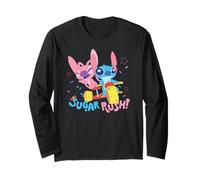 Disney Lilo & Stitch Sugar Rush Angel Stitch Ride Chest Logo Manga Larga