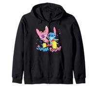 Disney Lilo & Stitch Sugar Rush Angel Stitch Ride Chest Logo Sudadera con Capucha