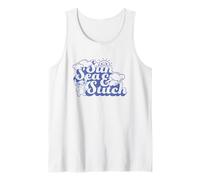Disney Lilo & Stitch Sun Sea & Stitch Vintage Big Chest Logo Camiseta sin Mangas