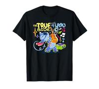 Disney Lilo & Stitch The True Of You Side Colorful Sketch Camiseta