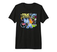 Disney Lilo & Stitch The True Of You Side Colorful Sketch Camiseta premium