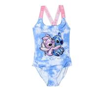Disney Lilo & Stitch - Traje de baño de una pieza para niñas, de 5 a 13 años, azul, 8-9 años
