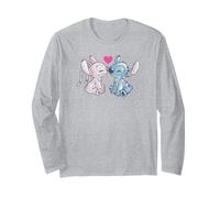 Disney Lilo & Stitch Valentine's Day Stitch & Angel Couple Manga Larga