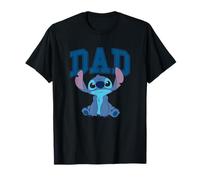 Disney Lilo & Stitch Vintage Dad Cool Stitch Collegiate Logo Camiseta