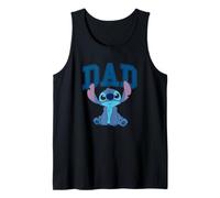 Disney Lilo & Stitch Vintage Dad Cool Stitch Collegiate Logo Camiseta sin Mangas