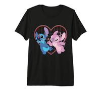 Disney Lilo y Stitch Angel Corazón y Besos Camiseta Camiseta premium