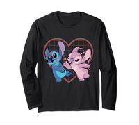 Disney Lilo y Stitch Angel Corazón y Besos Camiseta Manga Larga