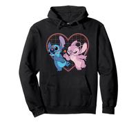 Disney Lilo y Stitch Angel Corazón y Besos Camiseta Sudadera con Capucha