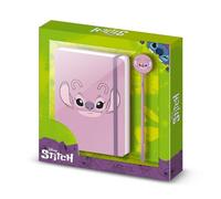 Disney Lilo y Stitch Angel Face-Caja Regalo con Diario y Bolígrafo Fashion, Rosa