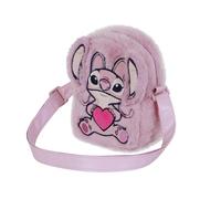 Disney Lilo y Stitch Angel Heart-Bolso Bandolera Action Plush, Rosa