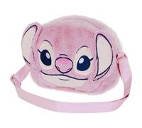 Disney lilo y stitch angel heart-mini bolso bandolera plush, rosa