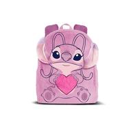 Disney Mochila de peluche Lilo y Stitch Angel Heart Rosa