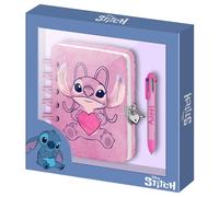 Disney lilo y stitch angel heart-pack de diario plush + bolígrafo de