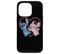 Disney Lilo y Stitch Angel se besan en forma de corazón Carcasa para iPhone 13 Pro