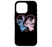 Disney Lilo y Stitch Angel se besan en forma de corazón Carcasa para iPhone 16 Pro