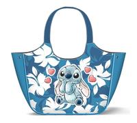 Disney Lilo y Stitch Blue-Bolsa de Playa Summer, Azul 49 x 39 cm