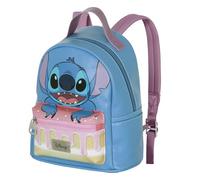 Disney Lilo y Stitch Cake-Mochila Heady Pequeña, Azul, 22 x 25 cm, Capacidad 8 L